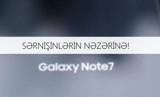 Azərbaycanda “Galaxy Note 7” ilə bağlı xəbərdarlıq