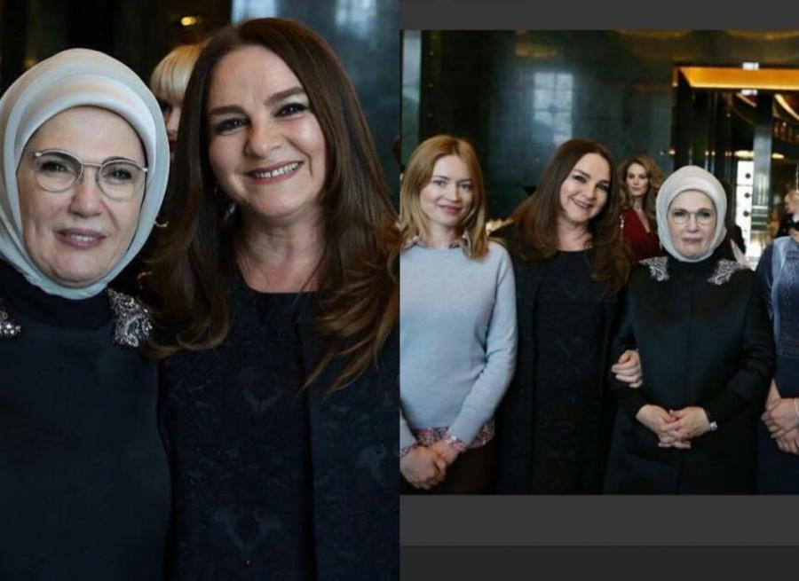 Azərbaycanlı aktrisa Prezident Sarayında - fotolar