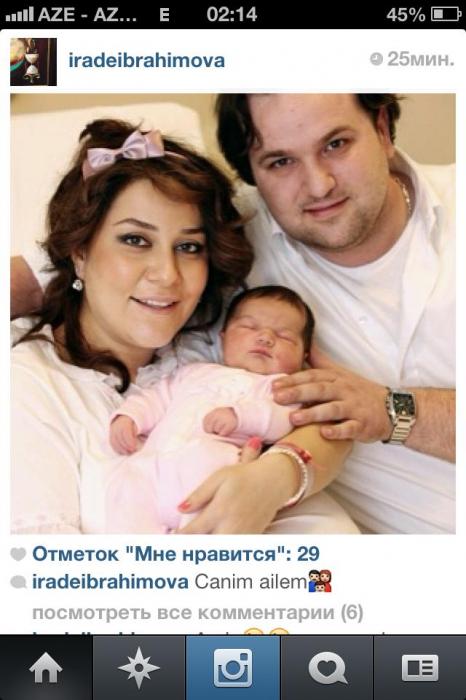 İradə İbrahimova ailəsi ilə birgə (Fotolar)