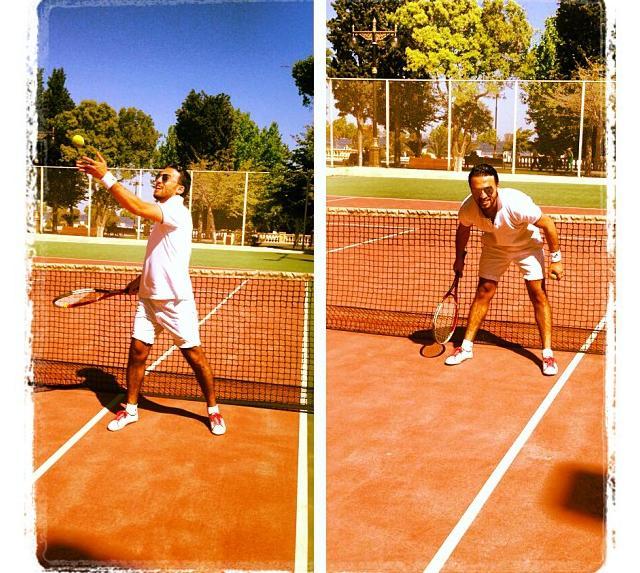 Zamiq tennisçi oldu  (Foto)