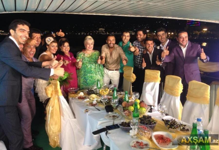 İlhamə Quliyeva yaxtada ziyafət verdi