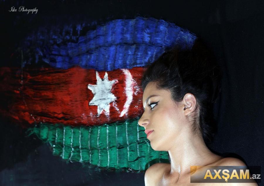 Azərbaycanlı modeldən fərqli  fotosessiya