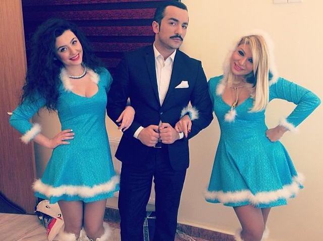 Aparıcılar Qar qız oldu – fotolar 