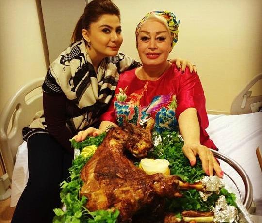 Xəstəxanada olan İlhaməyə Ruhi quzu apardı