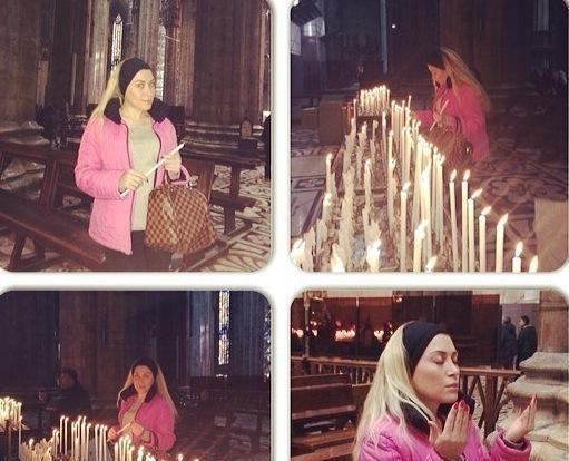 ANS-in aparıcısı kilsədə dua etdi - fotolar