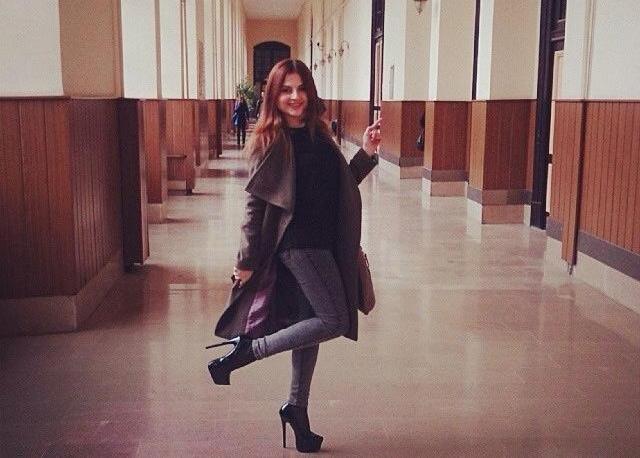 Aynişan “Çalıquşu”nun çəkildiyi universitetdə - fotolar 