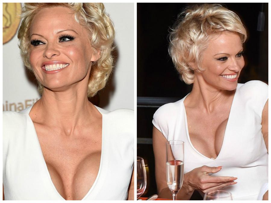Pamela Anderson silikon sinəsini nümayiş etdirdi 