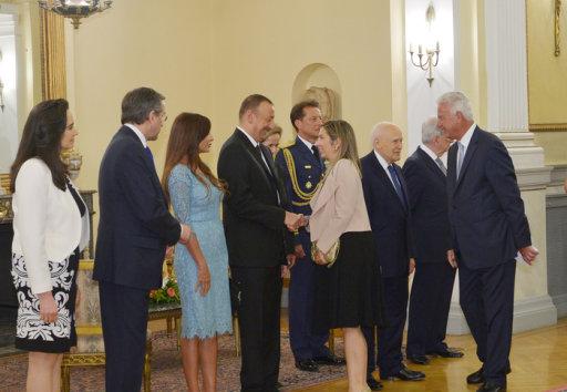 Afinada prezident və xanımının şərəfinə nahar verilib - fotolar