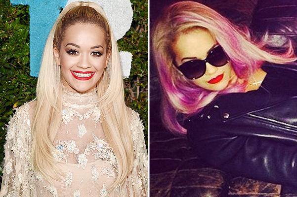 Rihannadan sonra daha bir müğənni çəhrayı saçda - fotolar