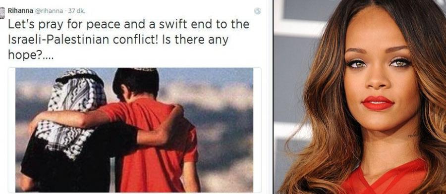 Rihanna Fələstini dəstəkləyən mesajından danışdı