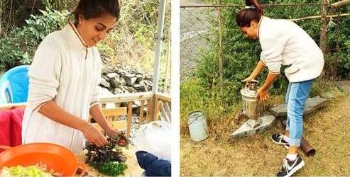 Gülay yemək bişirib, samovar qaynatdı – foto 