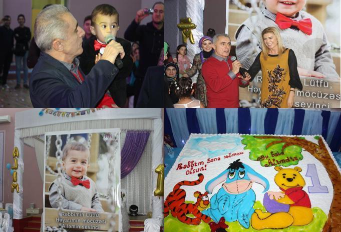 Alim Qasımovun nəvəsinin ad günündən fotolar