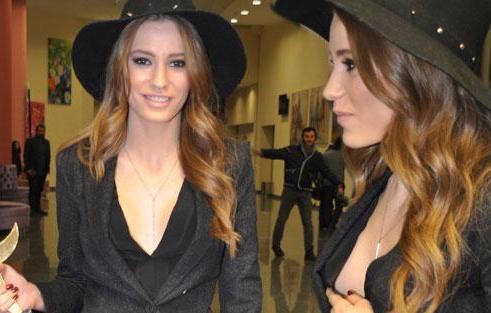 Serenay Sarıkayanın dekolteli geyimi –  fotolar 