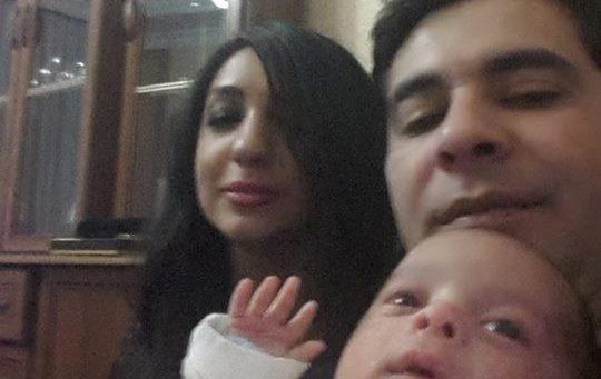 Müğənni həyat yoldaşı və yeni doğulan oğlu ilə -  fotolar
