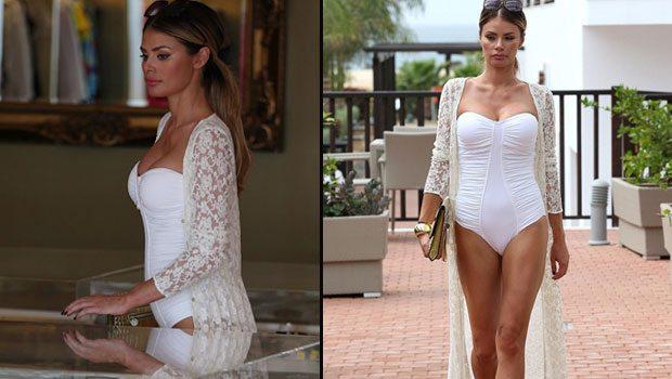 Bikini ilə alış-verişə çıxdı - fotolar