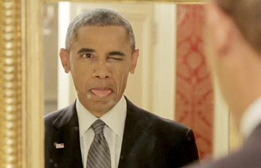 Obamanı bir də belə görün - video