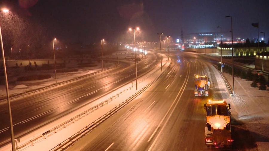 “Yollarda təmizlik işləri aparılır" - fotolar
