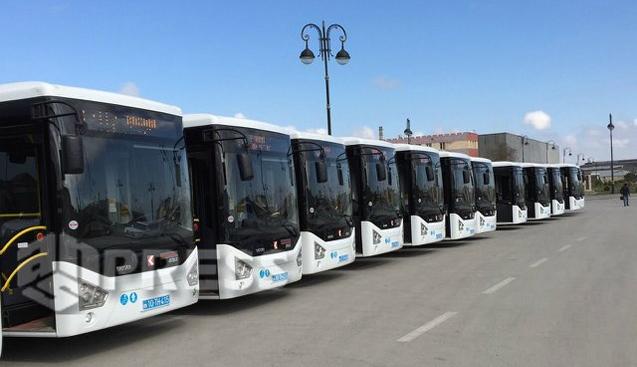 Bakıya yeni avtobuslar gətirilib - fotolar