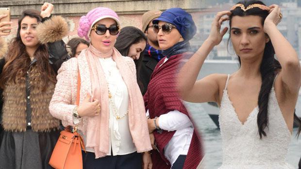 Ərəb fanatları çəkiliş meydançasına axın etdilər - fotolar