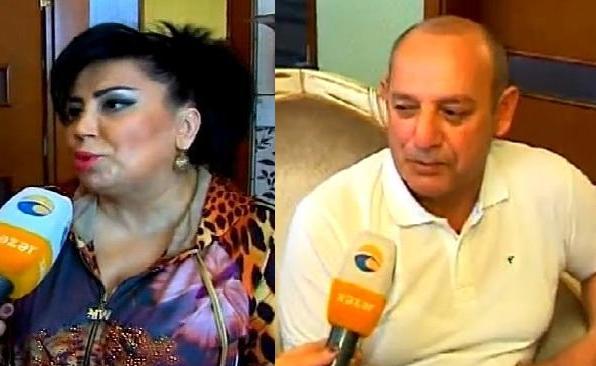 Əməkdar artist həyat yoldaşı ilə -  fotolar