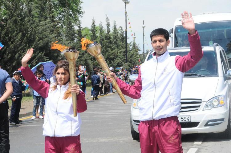 "Bakı-2015"in məşəli Şirvanda - fotolar