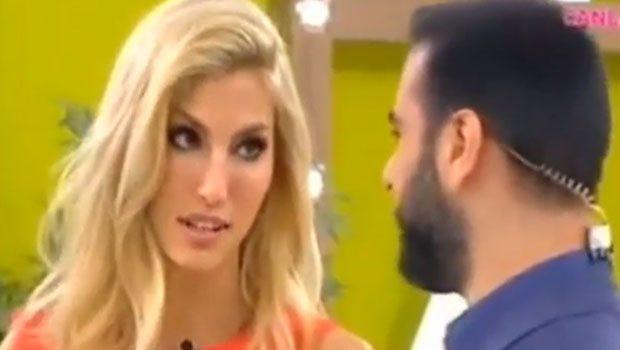 Alişanla Çağla Şikel arasında gərginlik - video 