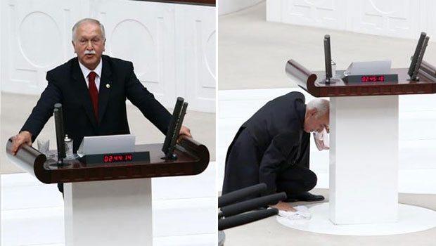 Deputat oruc tutduğunu unudunca... - video