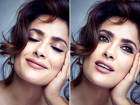 Salma Hayekin cəsarətli fotosessiyası 