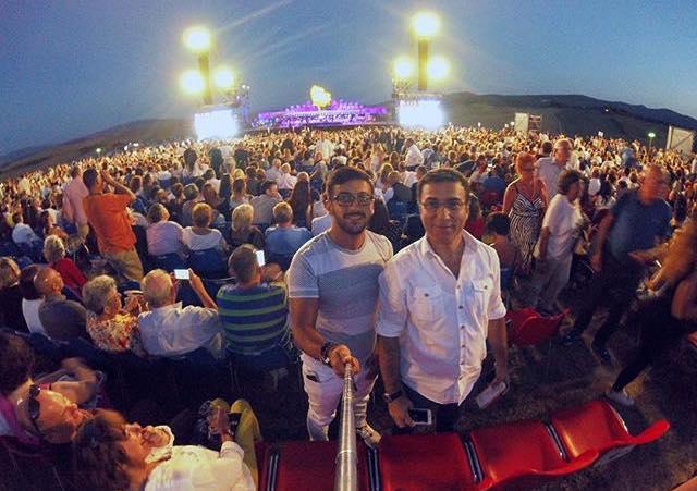 Abbas İtaliyada məşhur ulduzun konsertində - fotolar