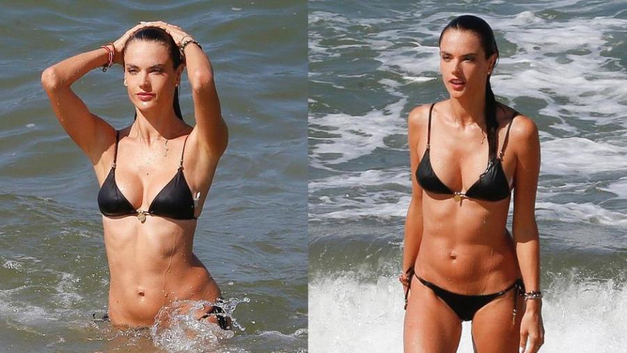 İki uşaq anası olan modelin ideal bədən quruluşu – fotolar