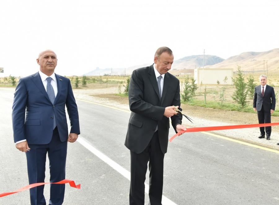 İlham Əliyev Siyəzəndə açılışda -  fotolar