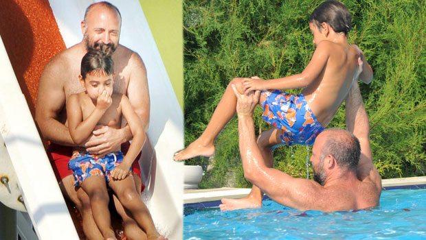 Bergüzar Korel ərini və oğlunu tək qoydu - fotolar