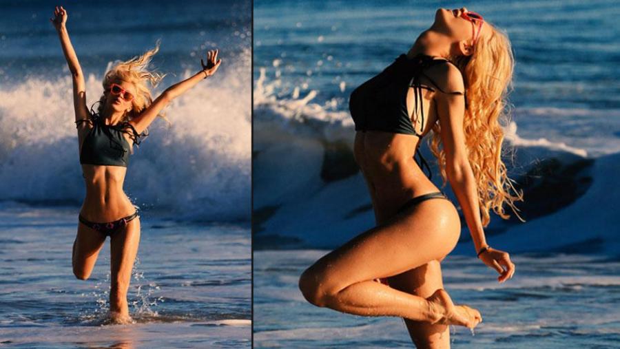 Braziliyalı model su reklamında - fotolar