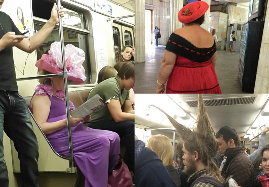 Metronun ən qeyri-adi geyimli insanları - fotolar