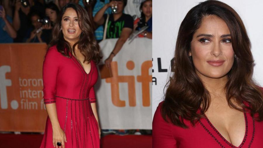 Salma Hayek ənənəvi geyim tərzində - fotolar 