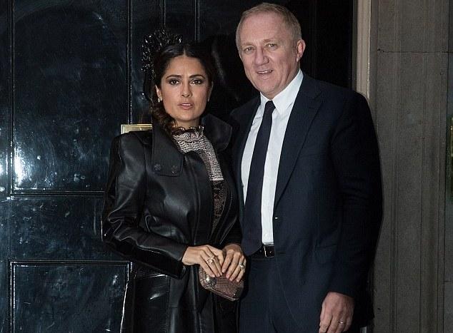Salma Hayek əri ilə baş nazirin qonaqlığında  - fotolar 