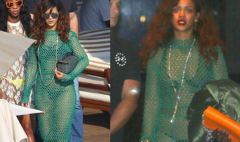 Rihanna bu geyimi ilə təəccübləndirdi - fotolar