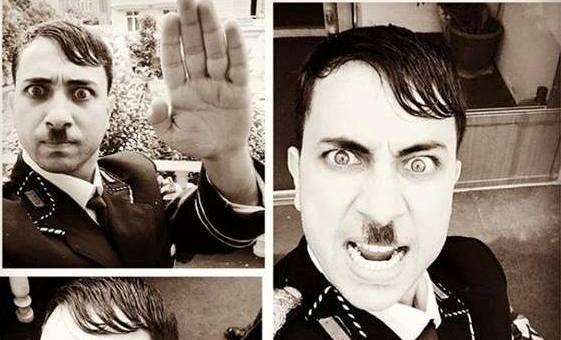 Azərbaycanlı aparıcı Hitlerin obrazında  - foto 