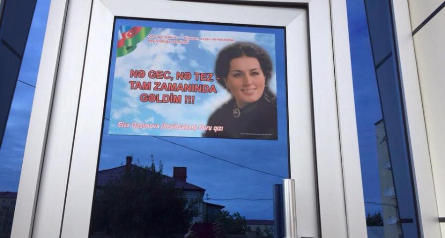 Elza təbliğata başladı -  fotolar