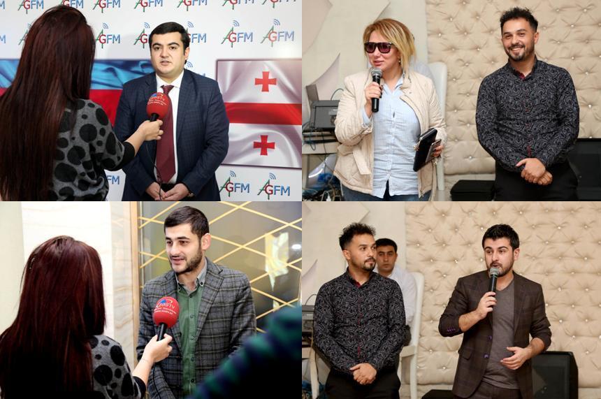 Tanınmışlar yeni radionun təqdimat mərasimində -  fotolar