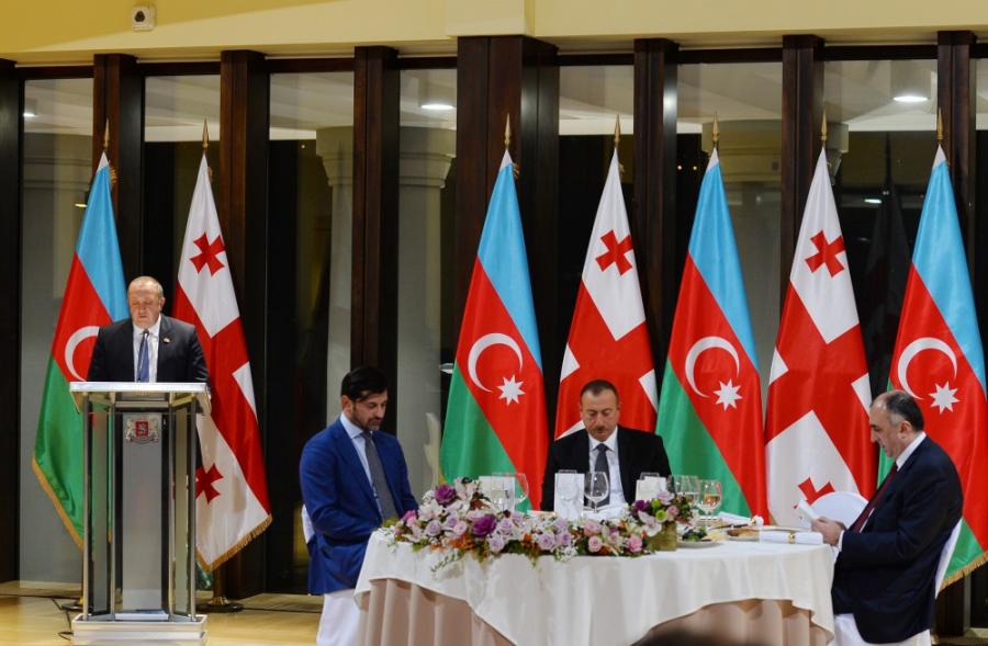 Tbilisidə İlham Əliyevin şərəfinə rəsmi nahar verildi - fotolar 
