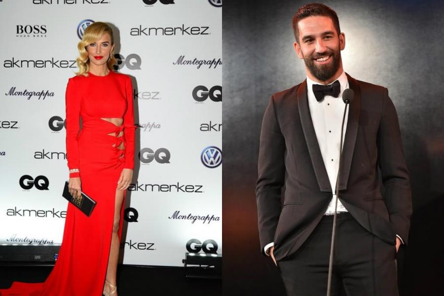 Arda Turan və Burcu Esmersoy arasında gərginlik - video