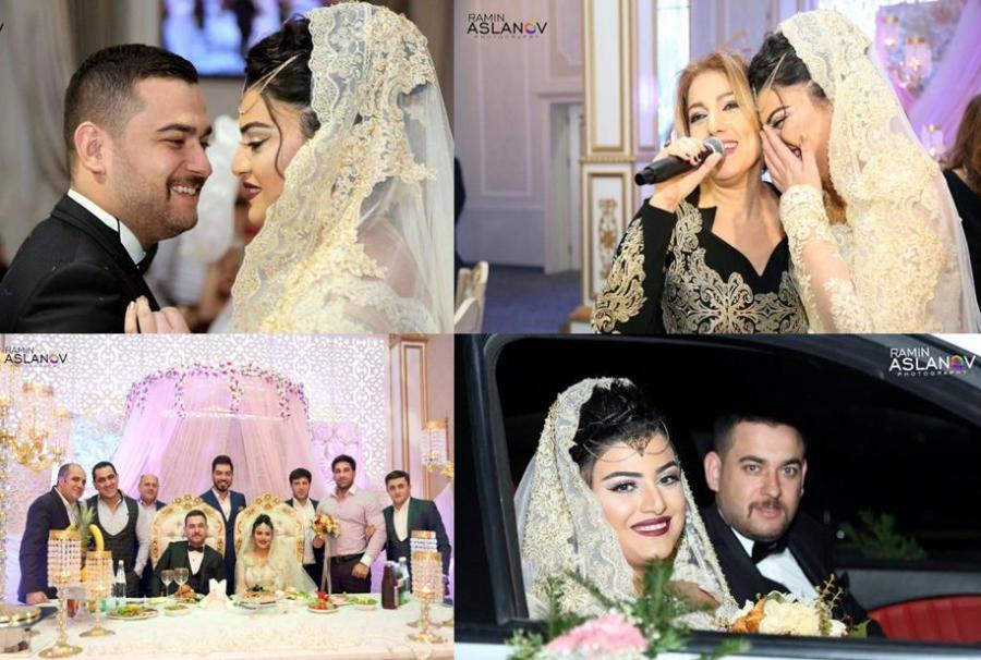 Azərbaycanlı müğənninin toyu oldu - fotolar 