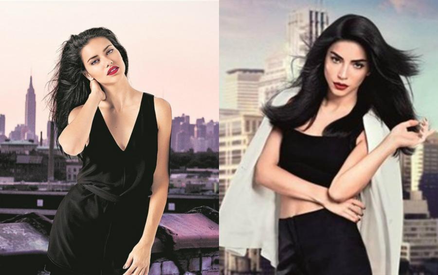Merve Adriana Lima ilə eyni layihədə - video