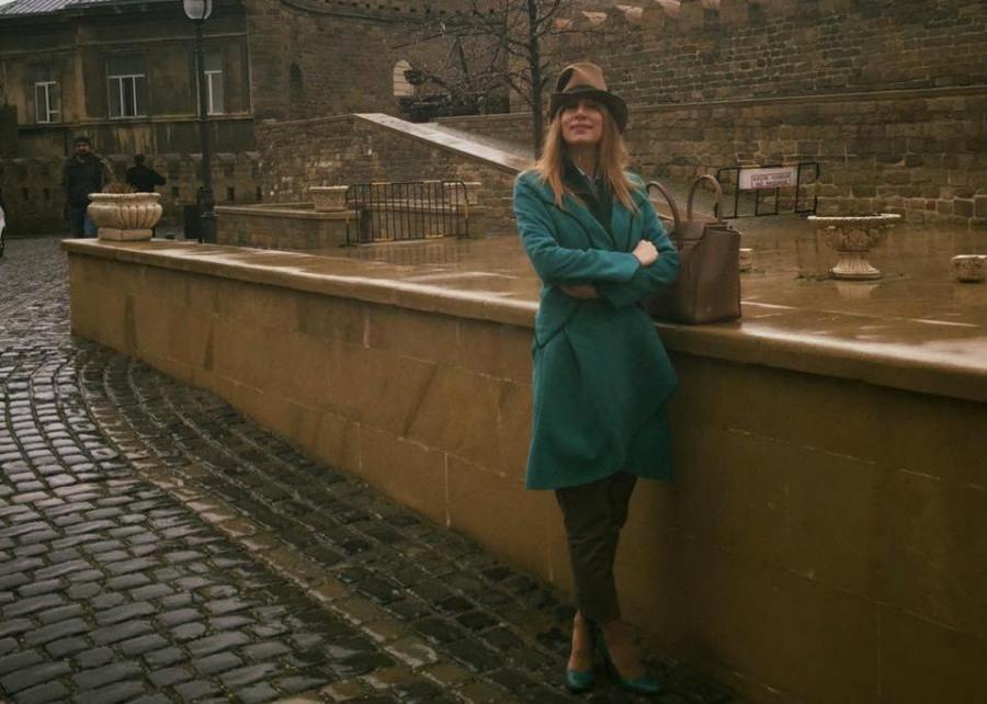 İtalyan müğənni Bakıda belə gəzdi – fotolar
