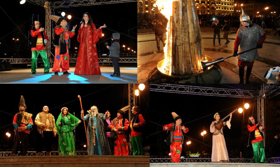 Bakıda möhtəşəm ilaxır çərşənbə -  fotolar