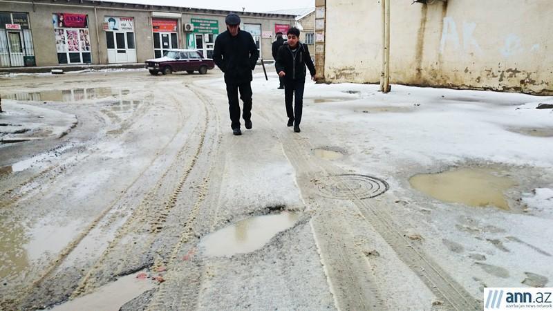Bakıya qar yağdı - fotolar