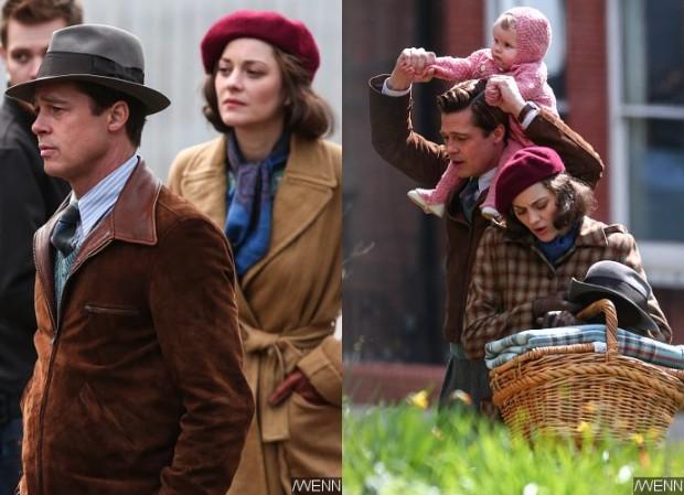 Bred Pittin yeni filmindən fotolar