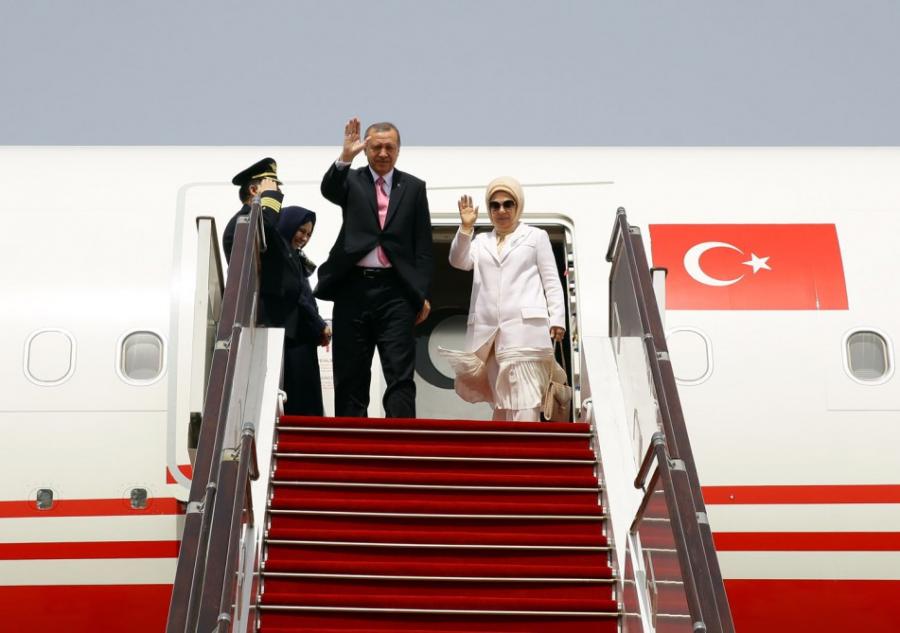 Ərdoğan və xanımının Azərbaycan səfəri bitdi - fotolar