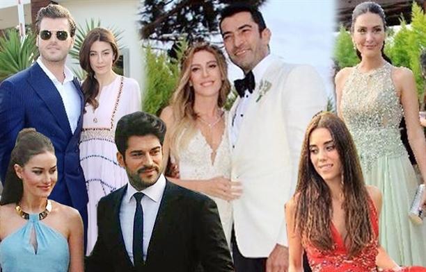 Tanınmışların Kenanla Sinemin toyundan  fotoları